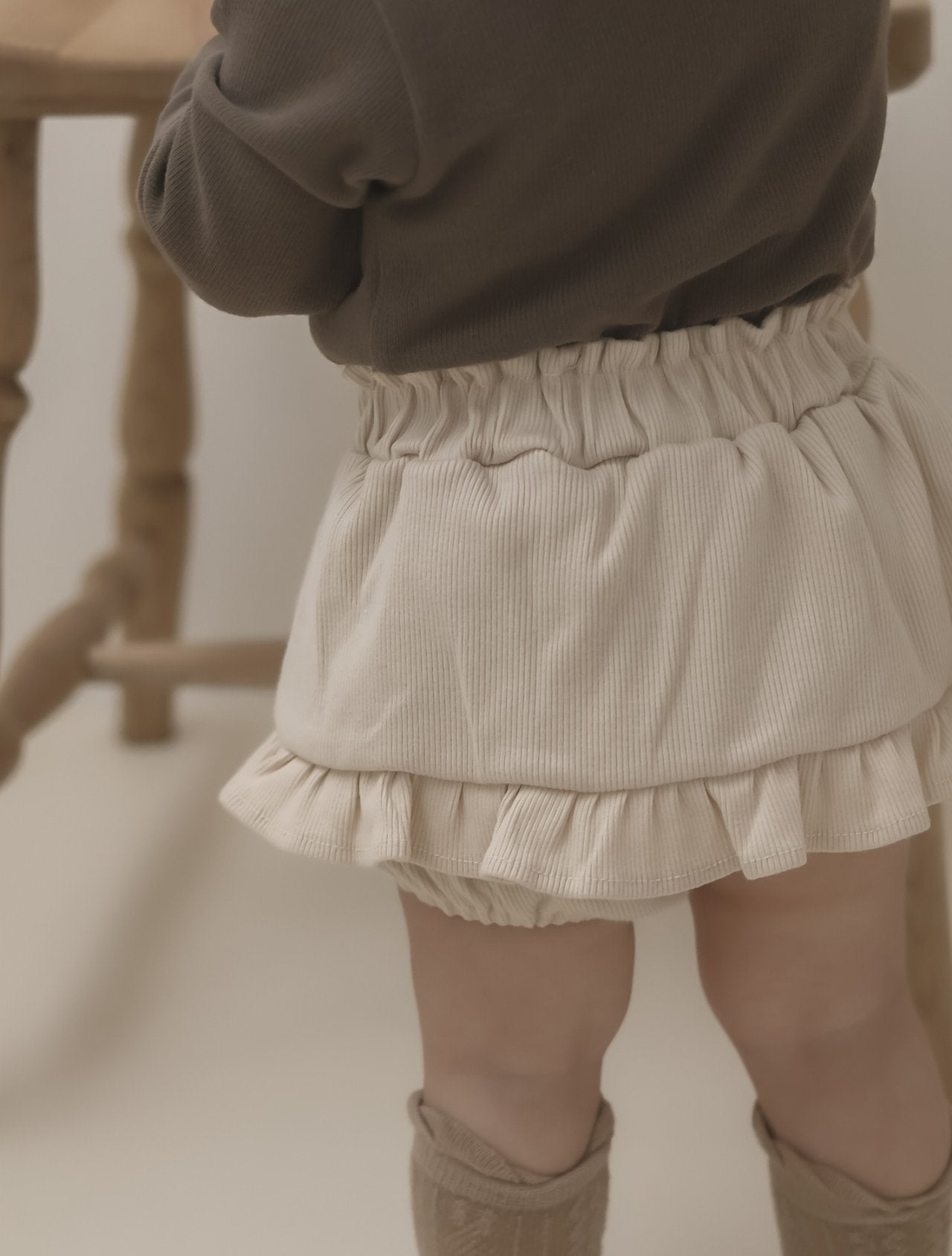 ［mimi market］Rib canncan bloomer