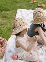 ［oatmeal］India bucket hat