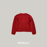 ［BELLOT］Alpha wool cardigan (mom)