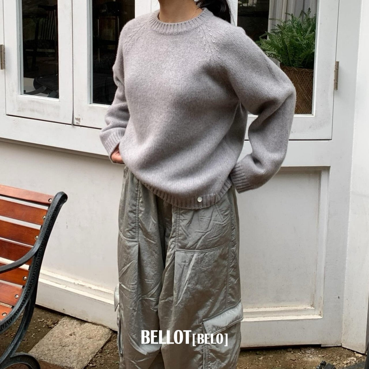 ［BELLOT］Via wool knit (mom)