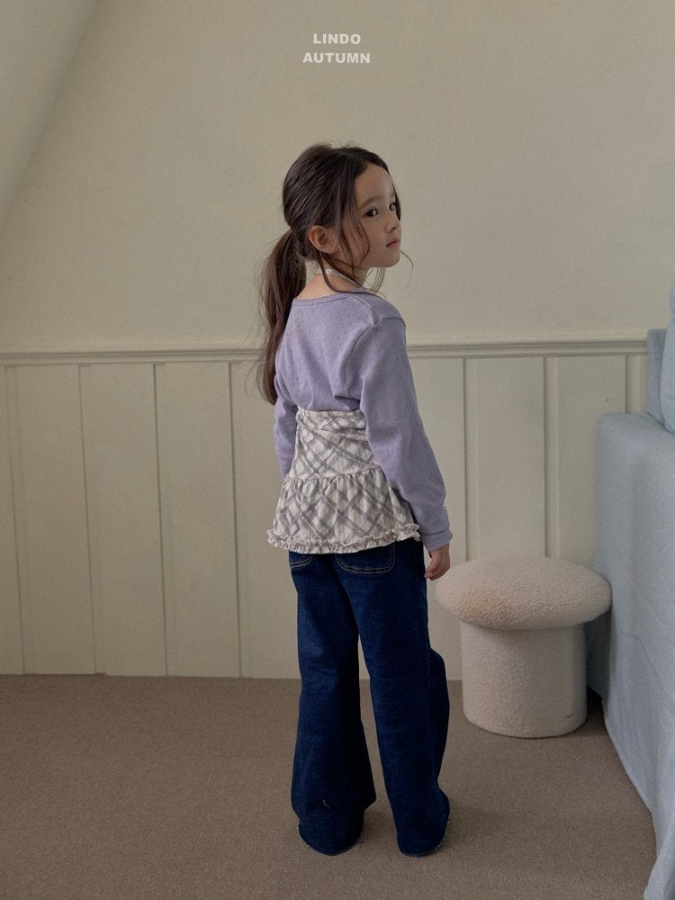 ［LINDO］Flare denim pants