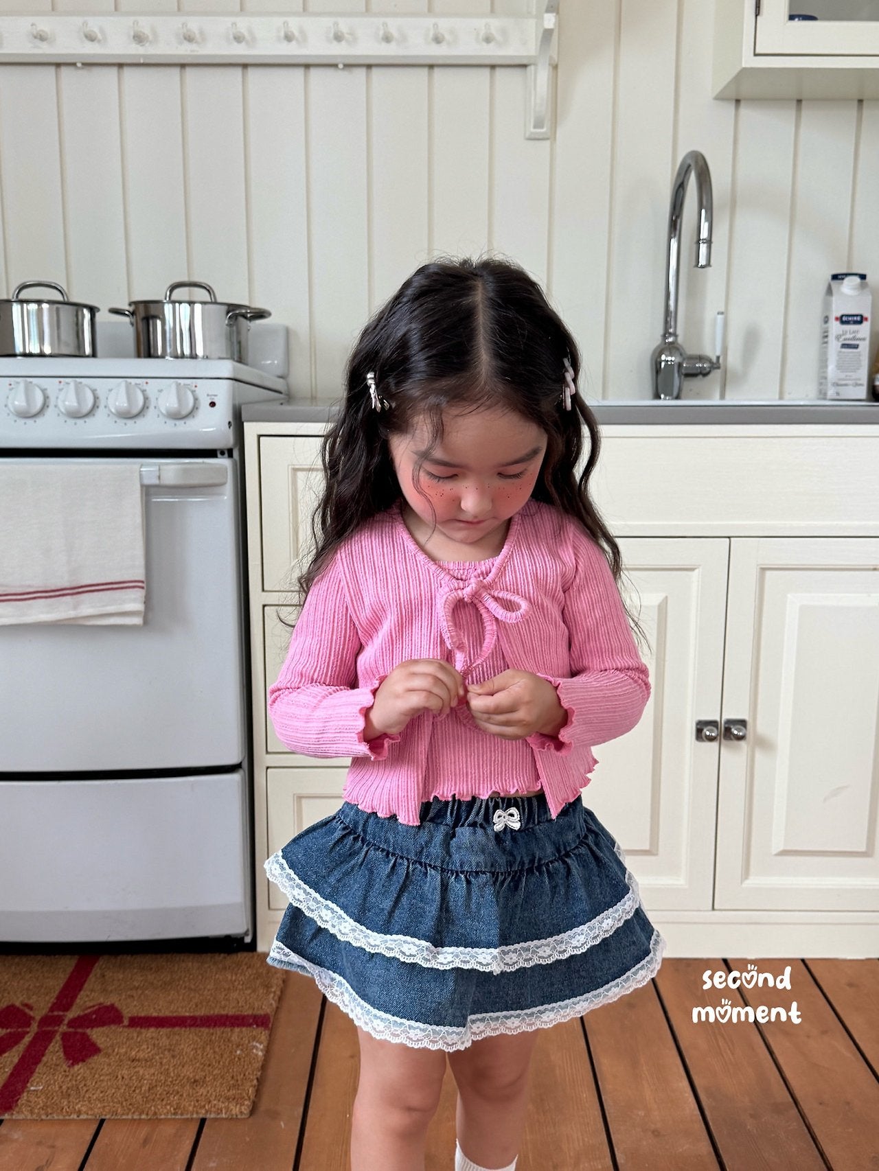 ［second moment］Soft cardigan & camisole set