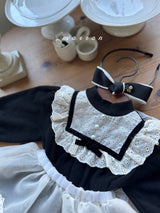 ［marron］Coco lace rompers