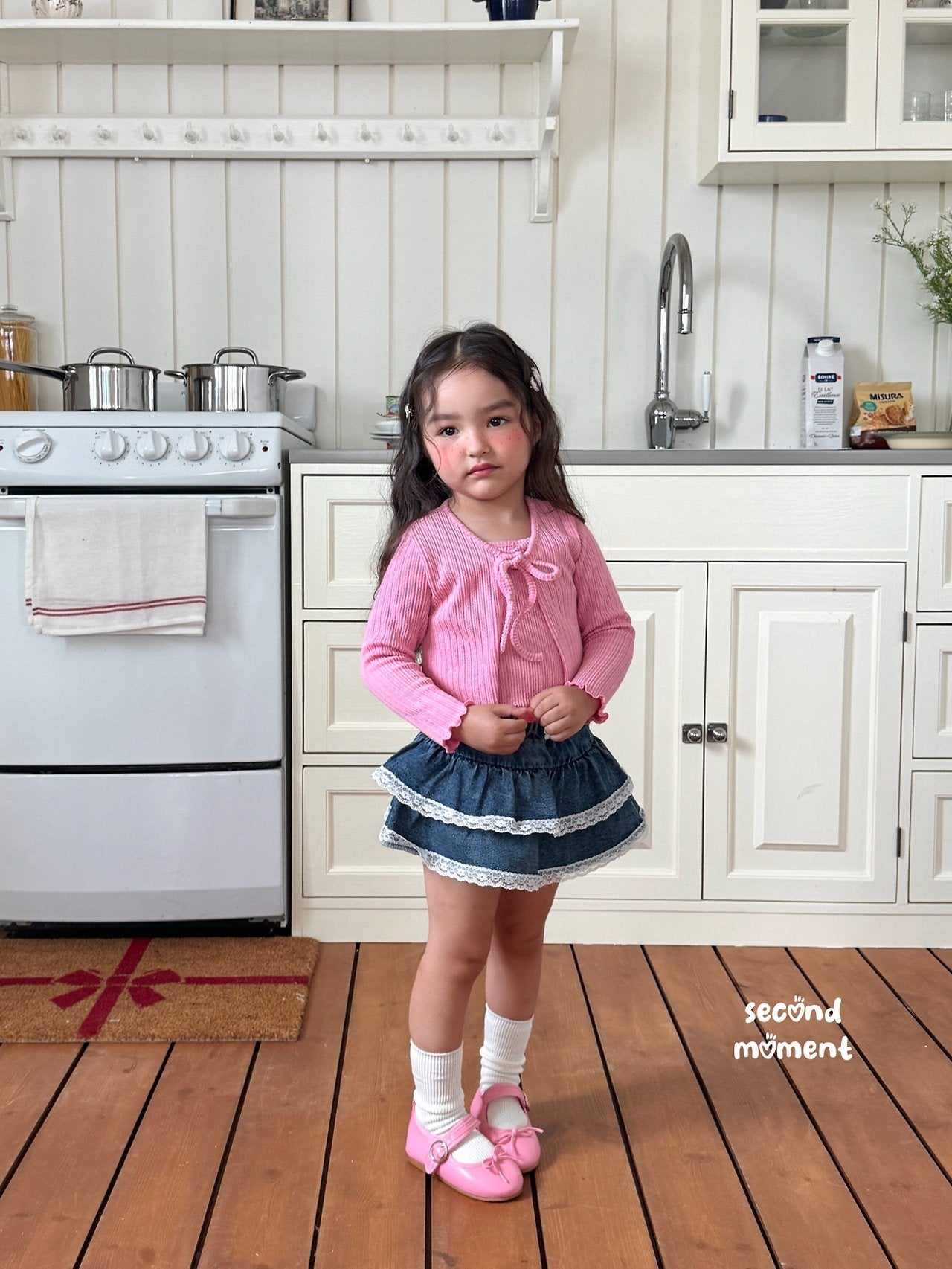 ［second moment］Soft cardigan & camisole set