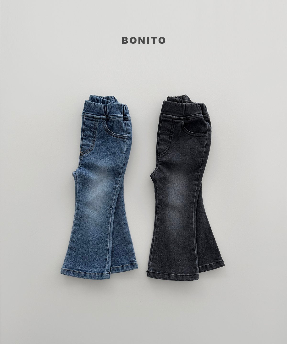 ［Bonito］Flare span denim pants
