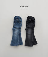 ［Bonito］Flare span denim pants