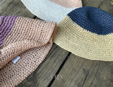［OREN］Tow tone paper bucket hat