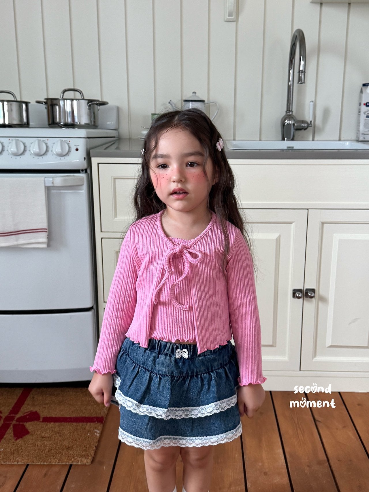 ［second moment］Soft cardigan & camisole set