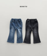 ［Bonito］Flare span denim pants