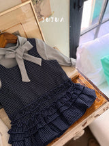 ［jujua］Check frill one-piece