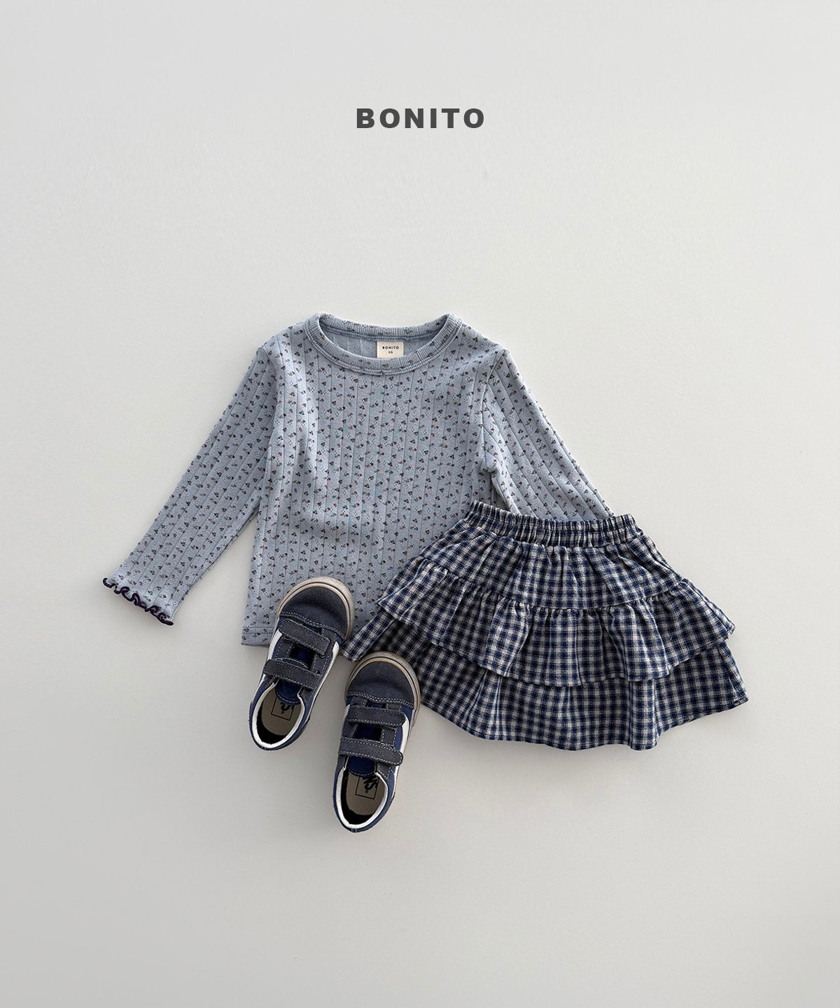［Bonito］Eyelet flower tee