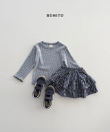 ［Bonito］Eyelet flower tee