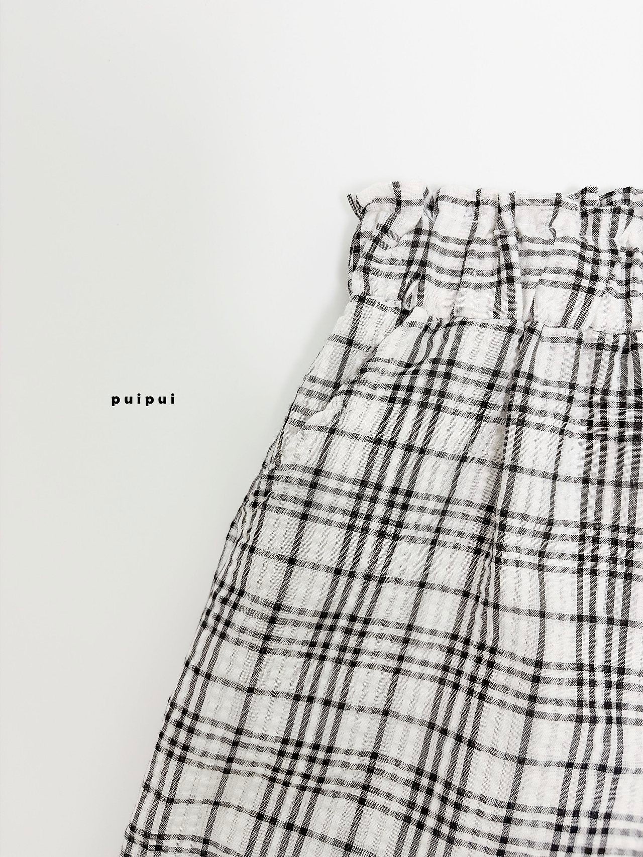 ［puipui］Brody check pants