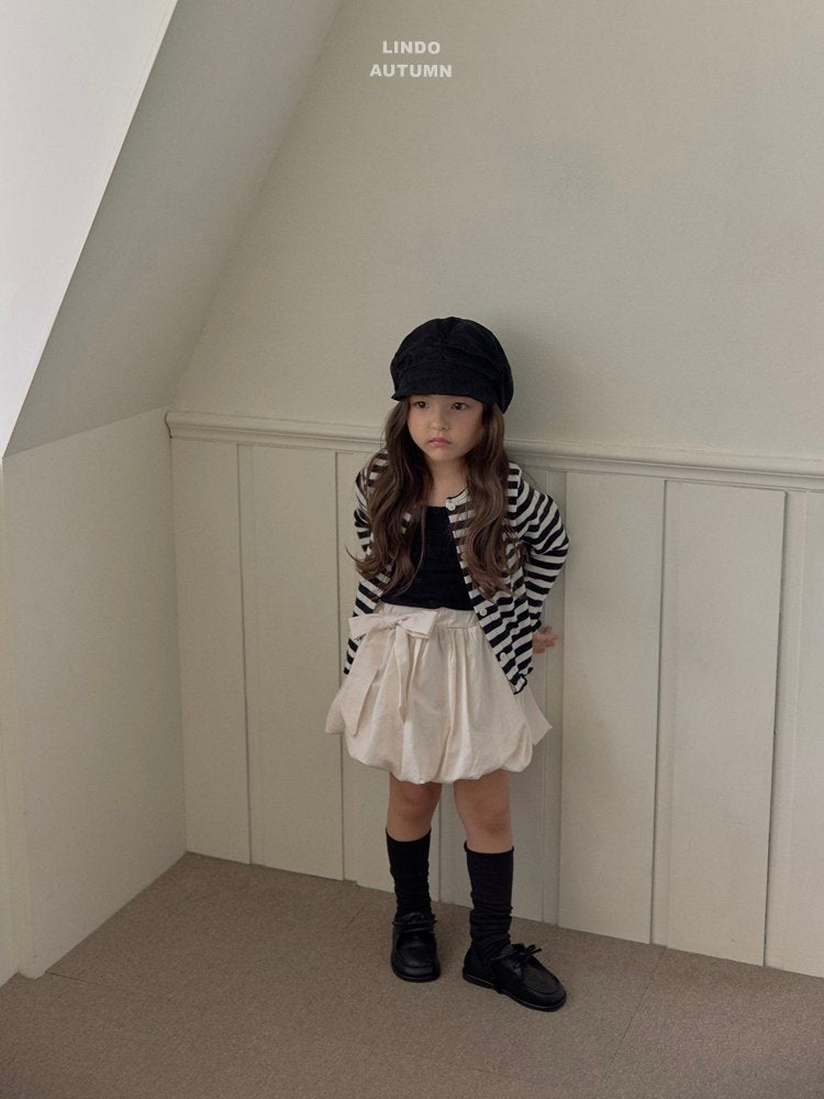 ［LINDO］Stripe cardigan & camisole set