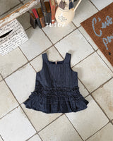 ［jujua］Check frill one-piece