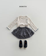 ［Bonito］Eyelet flower tee