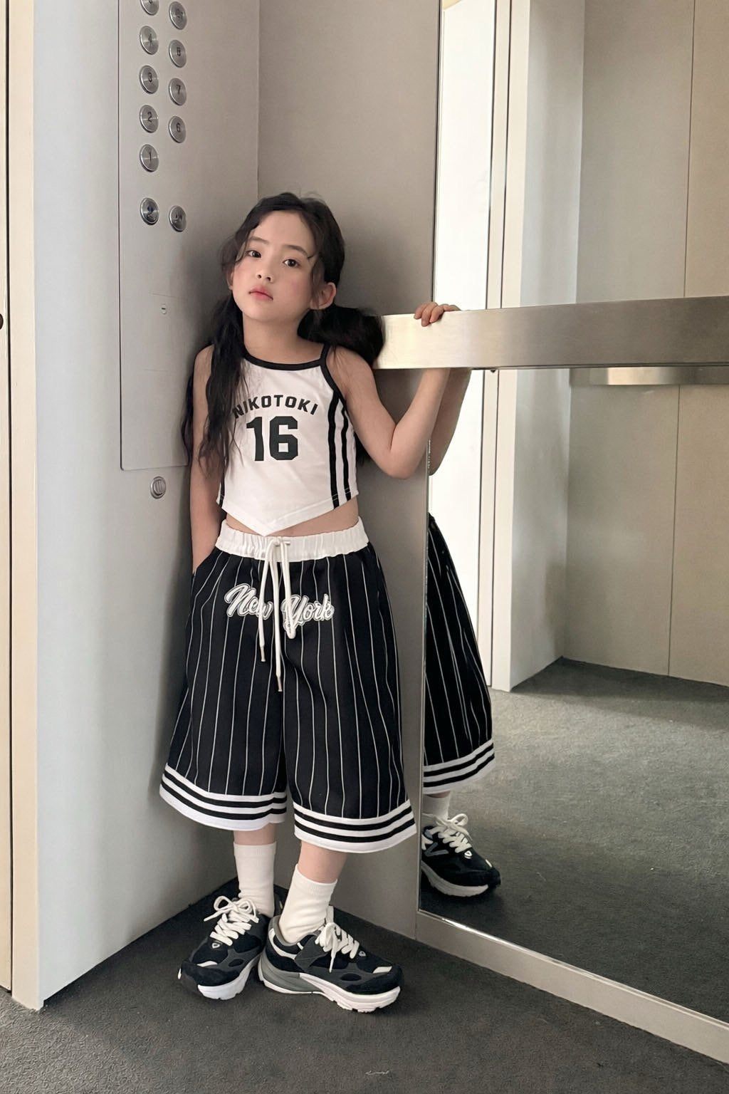 ［comma］Mesh bamuda pants