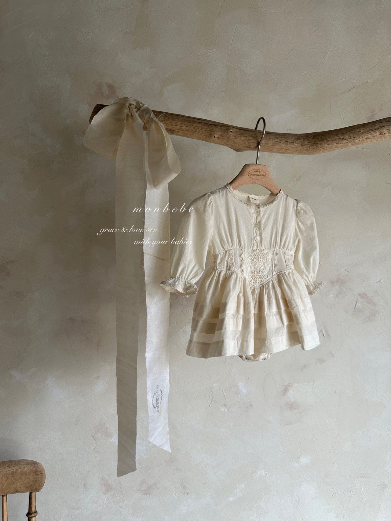 ［monbebe］Miel lace rompers