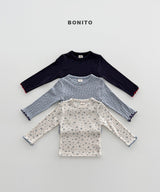 ［Bonito］Eyelet flower tee