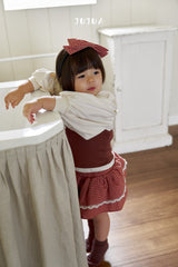 ［jujua］Candy check mini skirt