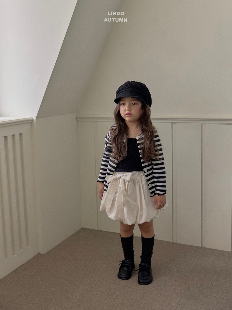 ［LINDO］Stripe cardigan & camisole set