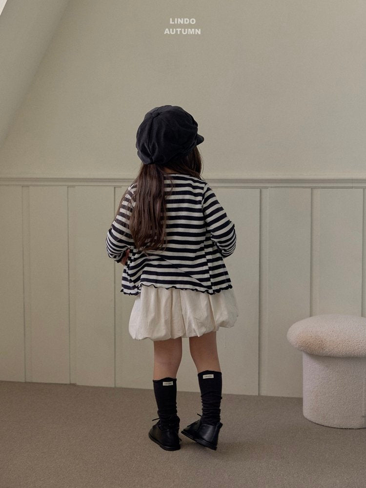 ［LINDO］Stripe cardigan & camisole set