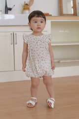 ［bebenine］Ruffle flower ribbon suit