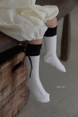 ［bebenine］Nine Ribbon Knee Socks Set