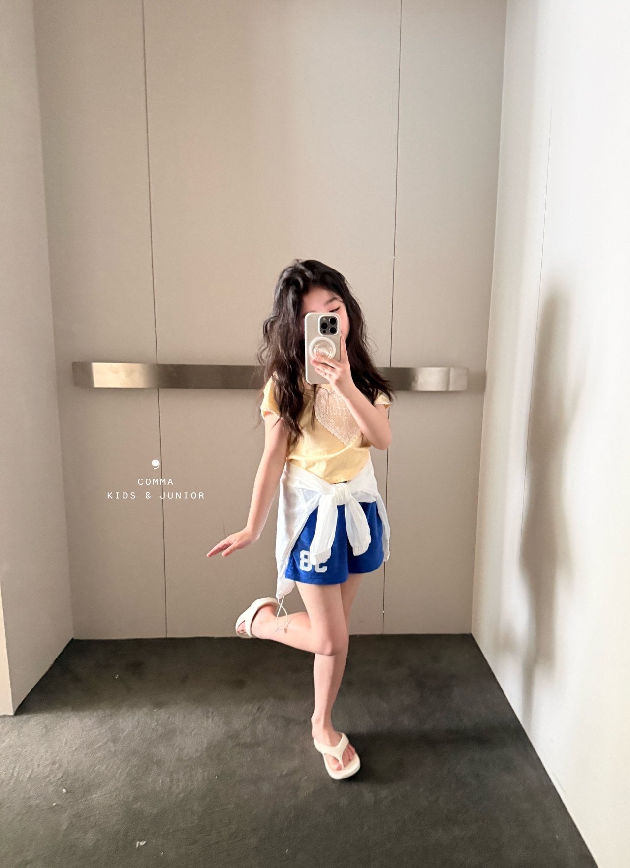 ［comma］Heart lace tee