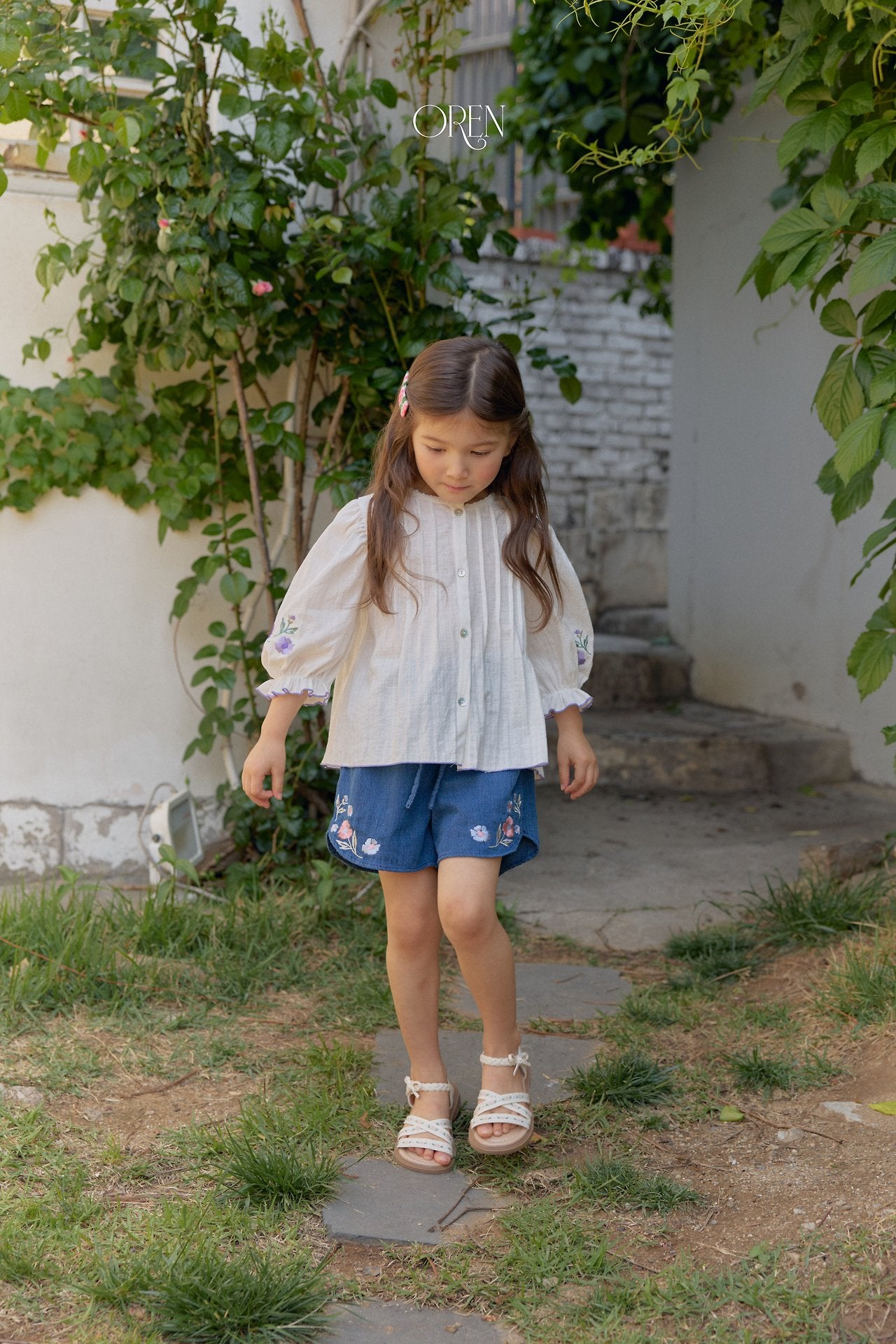 ［OREN］Rosse denim short pants