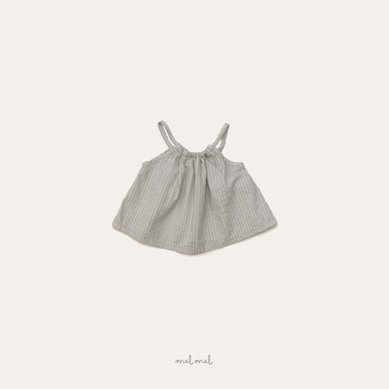 ［melmel］Cozy stripe camisole blouse