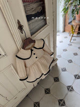 ［marron］Friel knit collar rompers