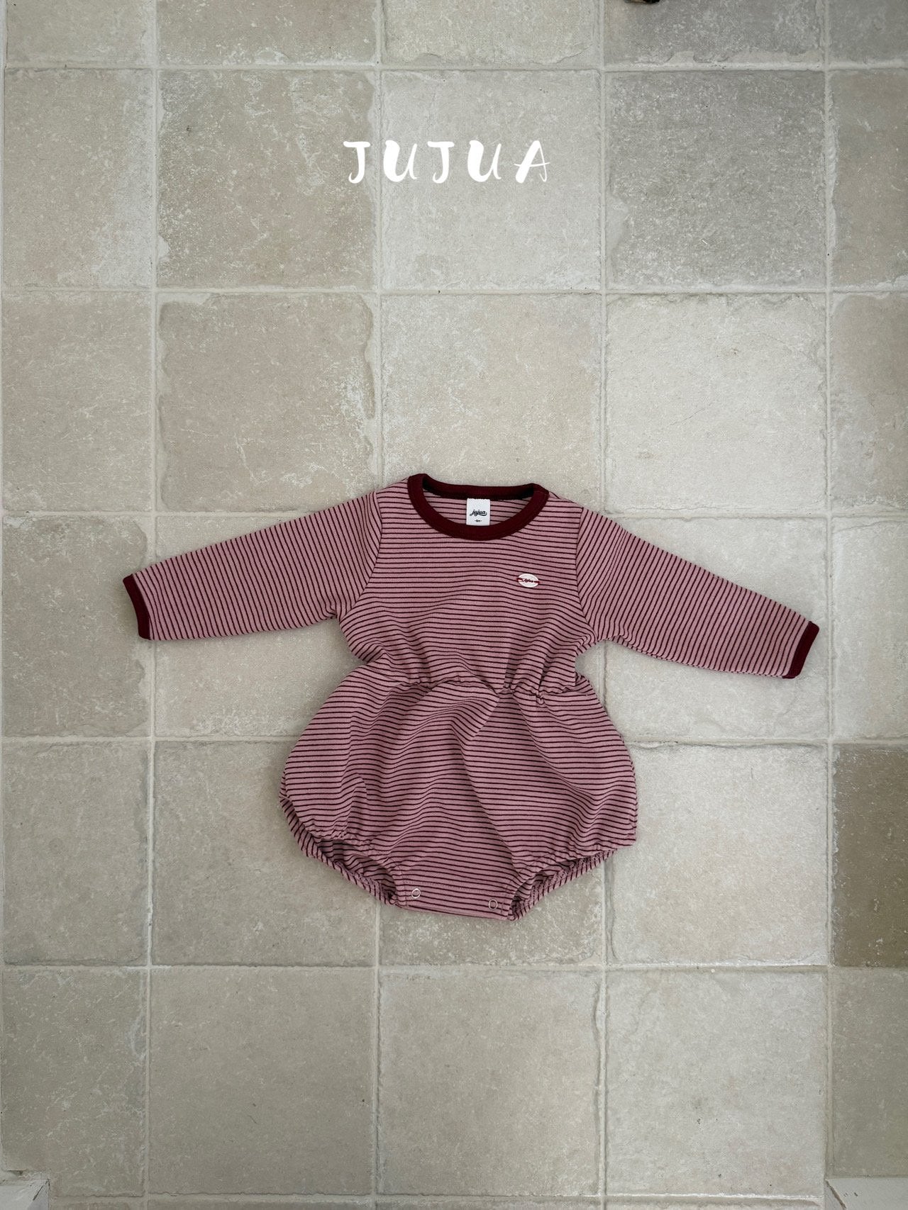 ［jujua］Momo stripe rompers
