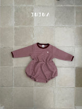 ［jujua］Momo stripe rompers