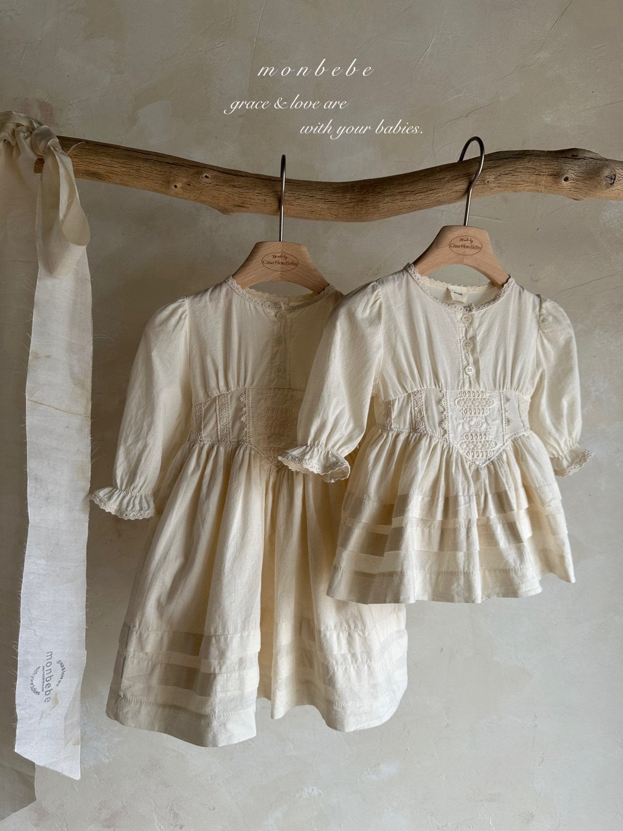 ［monbebe］Miel lace rompers