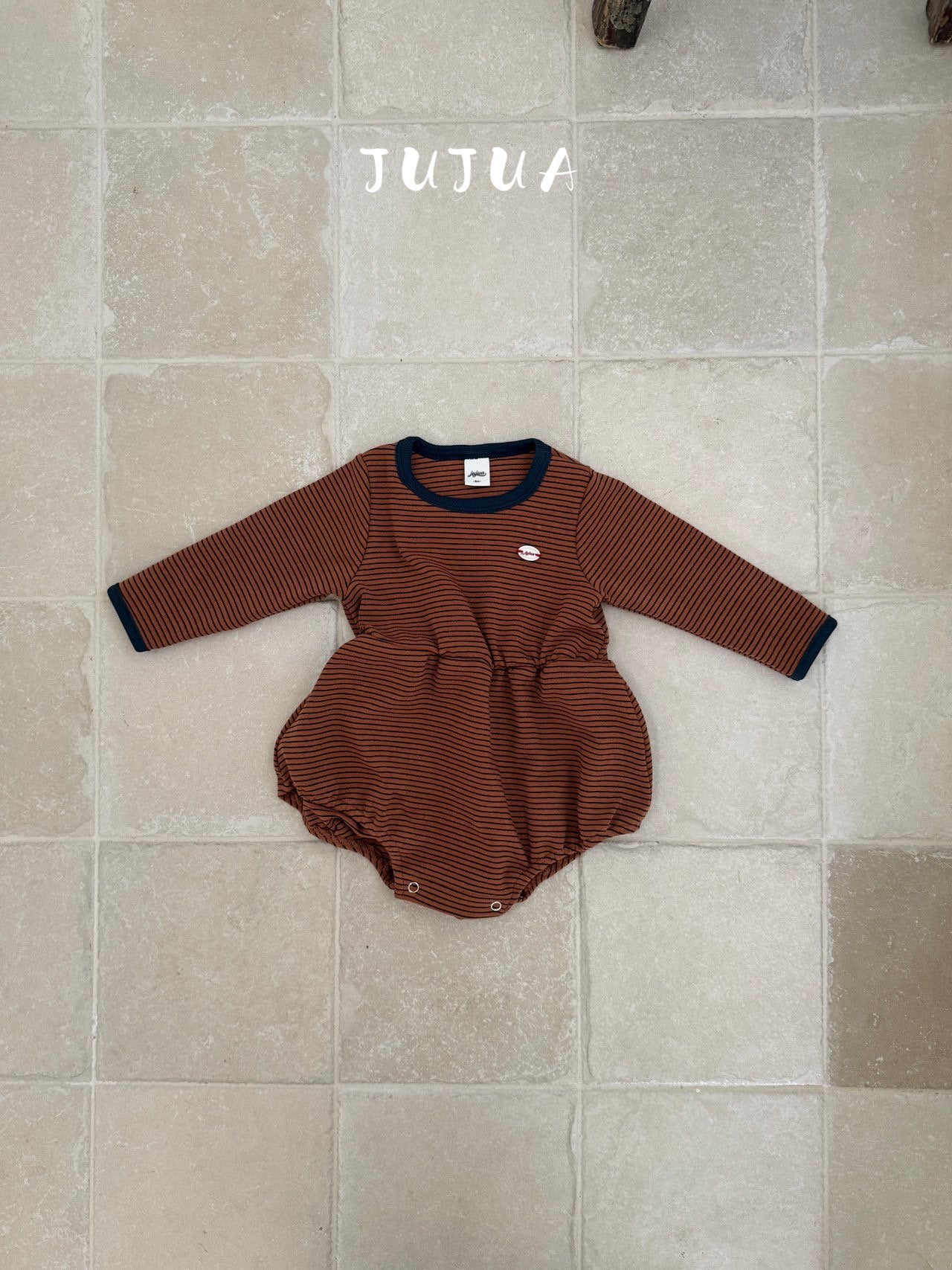 ［jujua］Momo stripe rompers