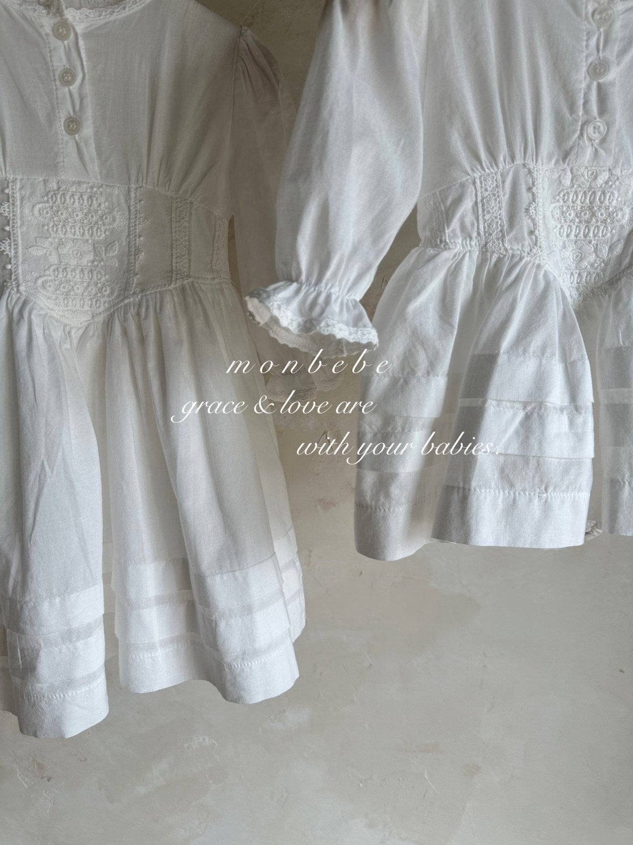 ［monbebe］Miel lace rompers