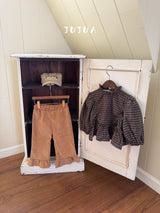 ［jujua］Corduroy frill pants