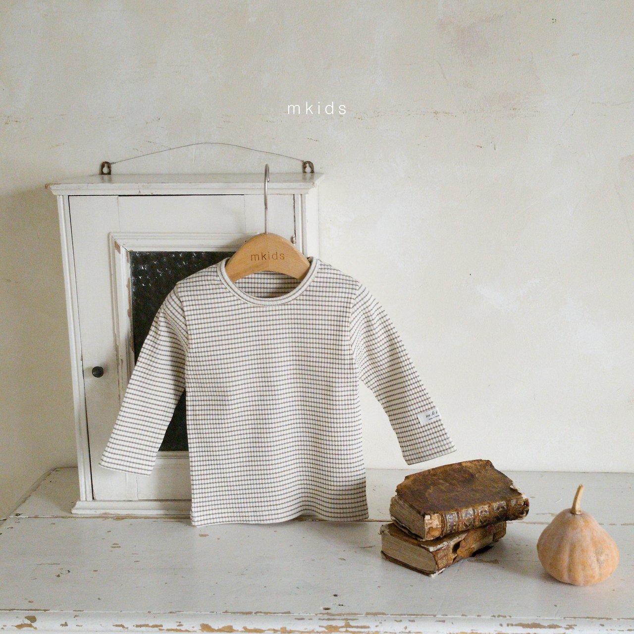 ［mkids］Stripe rib tee