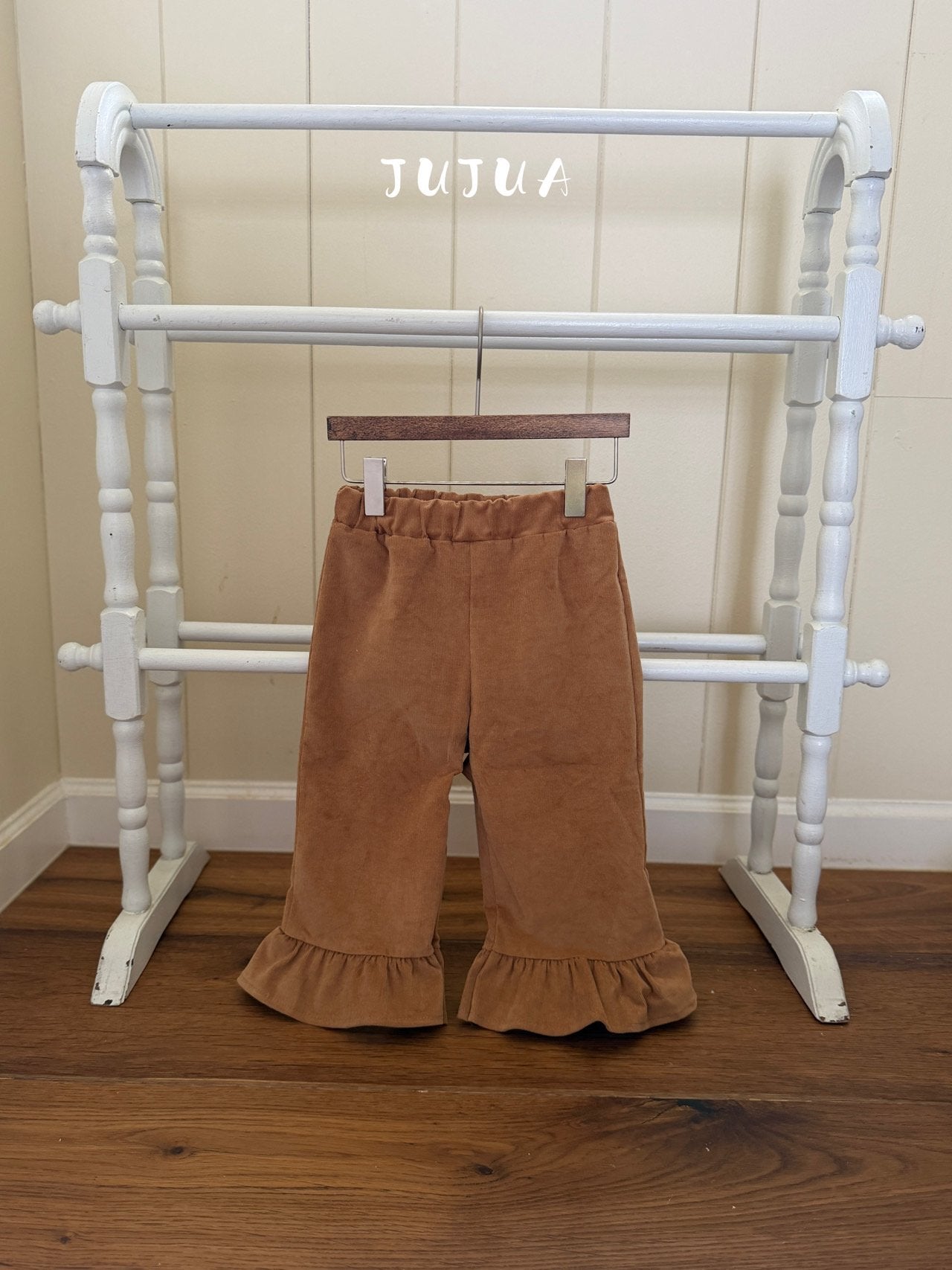 ［jujua］Corduroy frill pants