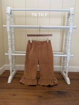 ［jujua］Corduroy frill pants
