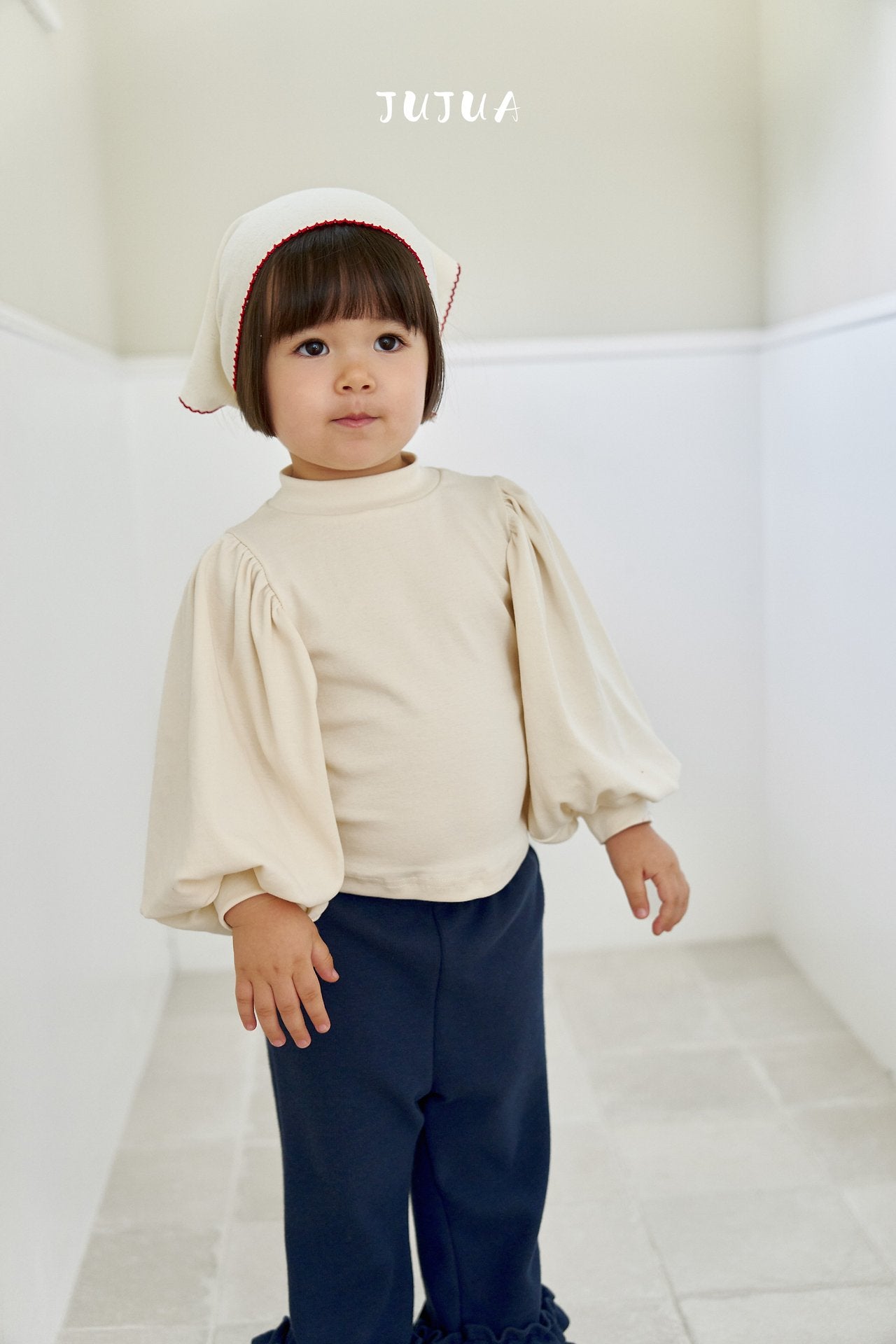 ［jujua］Knot frill pants