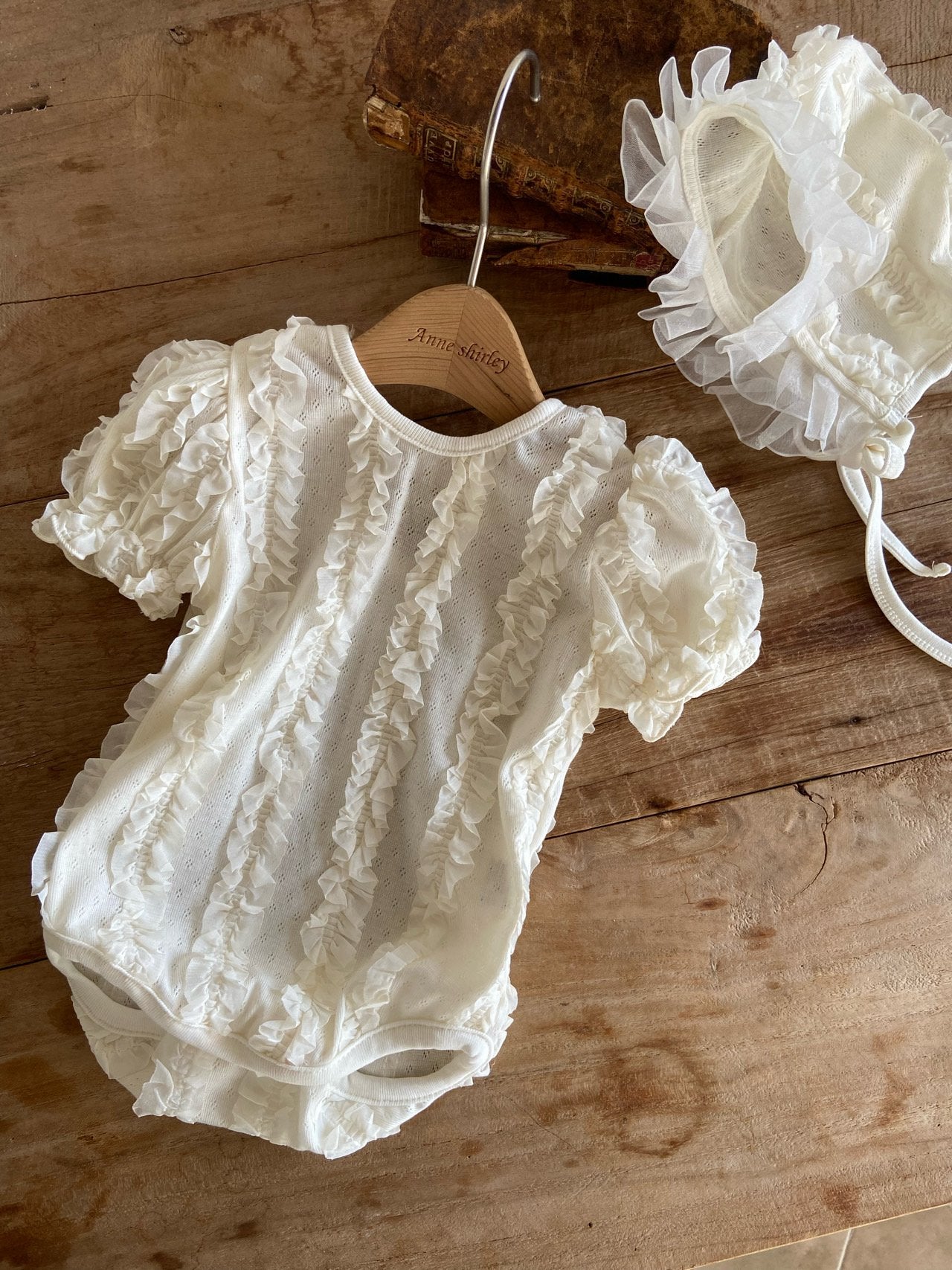 ［Anne shirley］Claudine rompers (bonnet set)