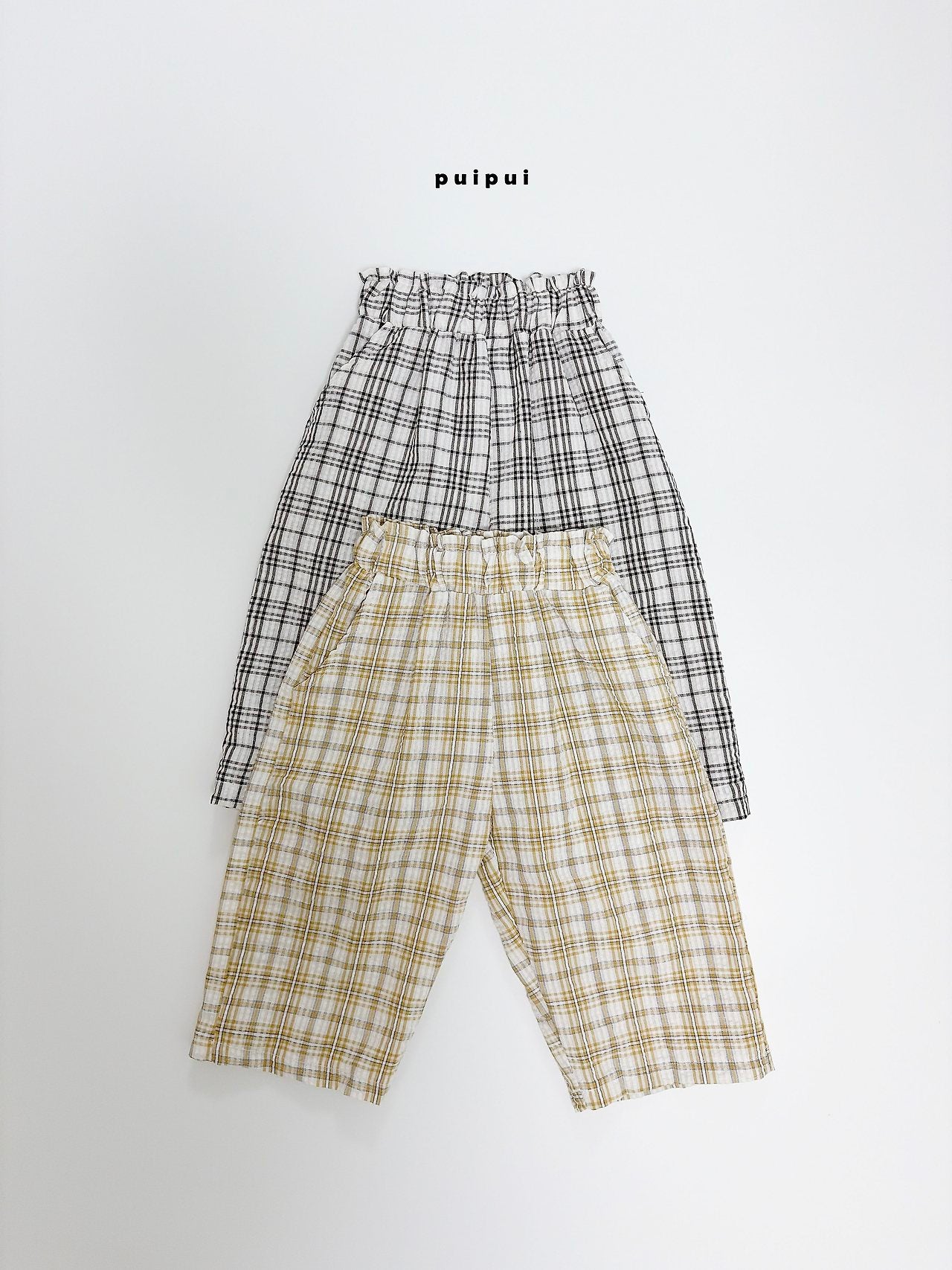 ［puipui］Brody check pants