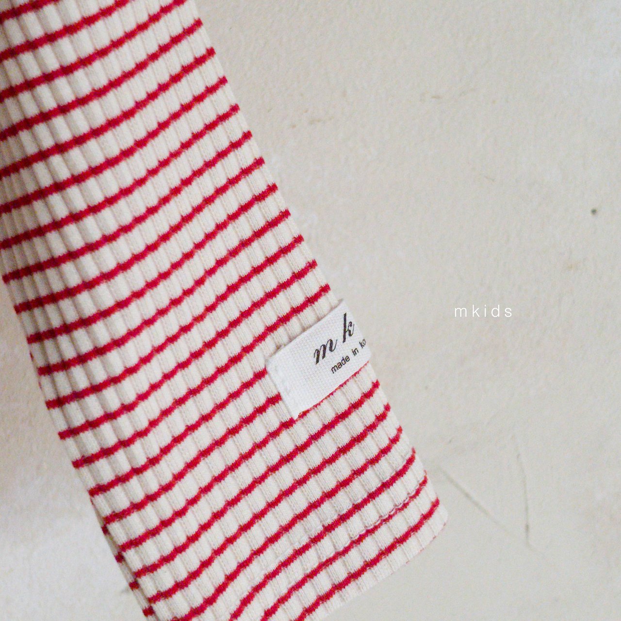 ［mkids］Stripe rib tee
