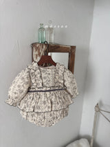 ［marron］Post flower rompers