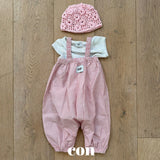 ［con］Soft flower knit beanie
