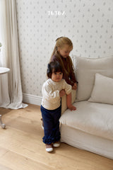 ［jujua］Knot frill pants
