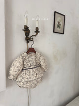 ［marron］Post flower rompers