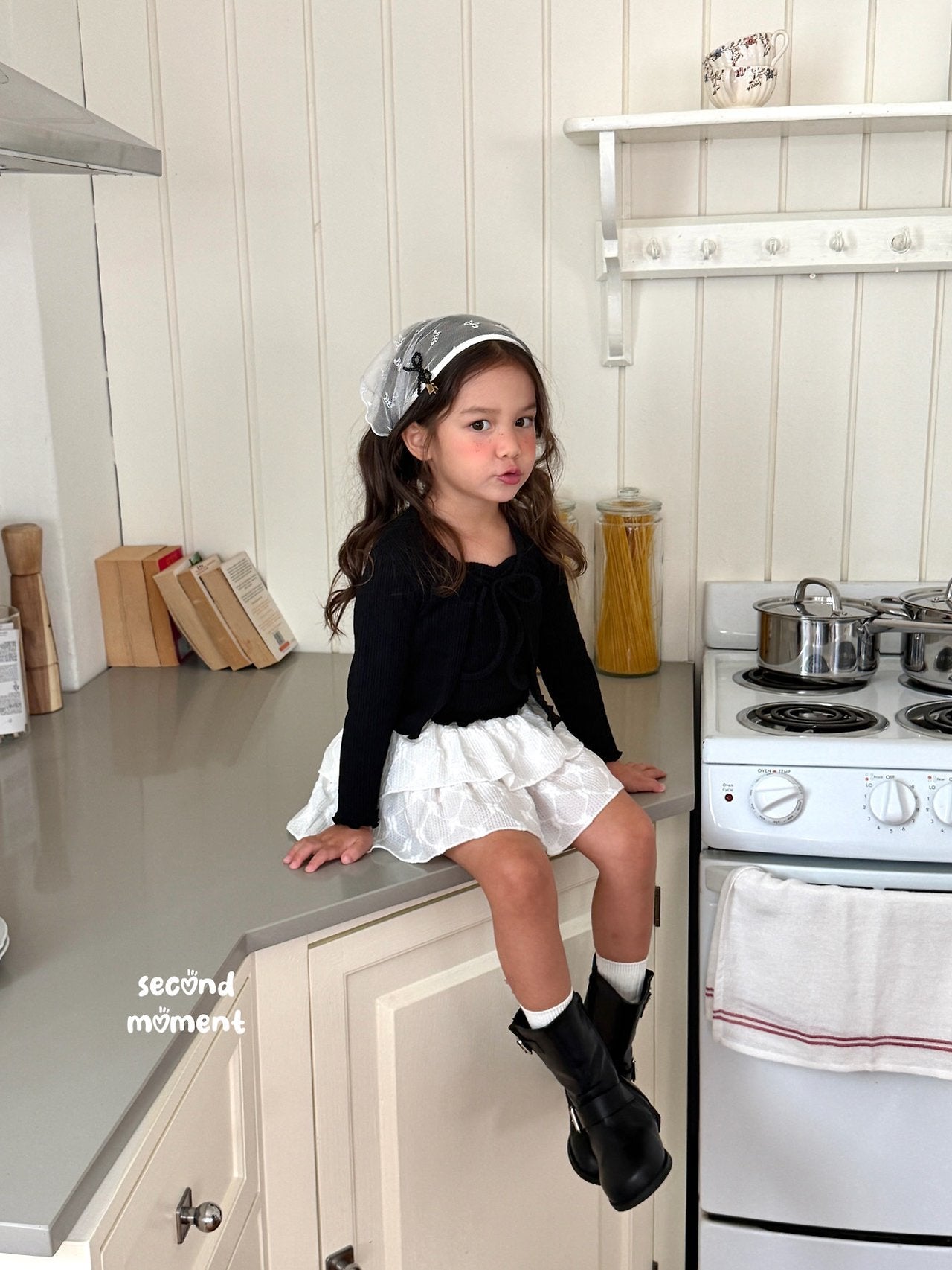 ［second moment］Soft cardigan & camisole set